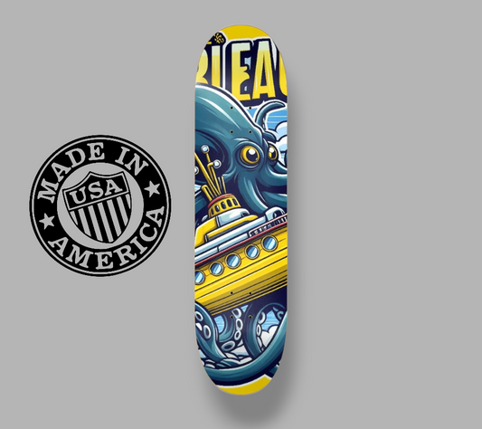 Skateboard Deck 8.25" - Kraken the sub by R. Daniels Clothing