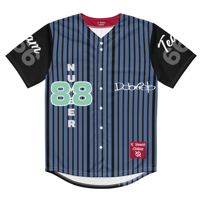 Team666 - Baseball Jersey - Kashmir Blue