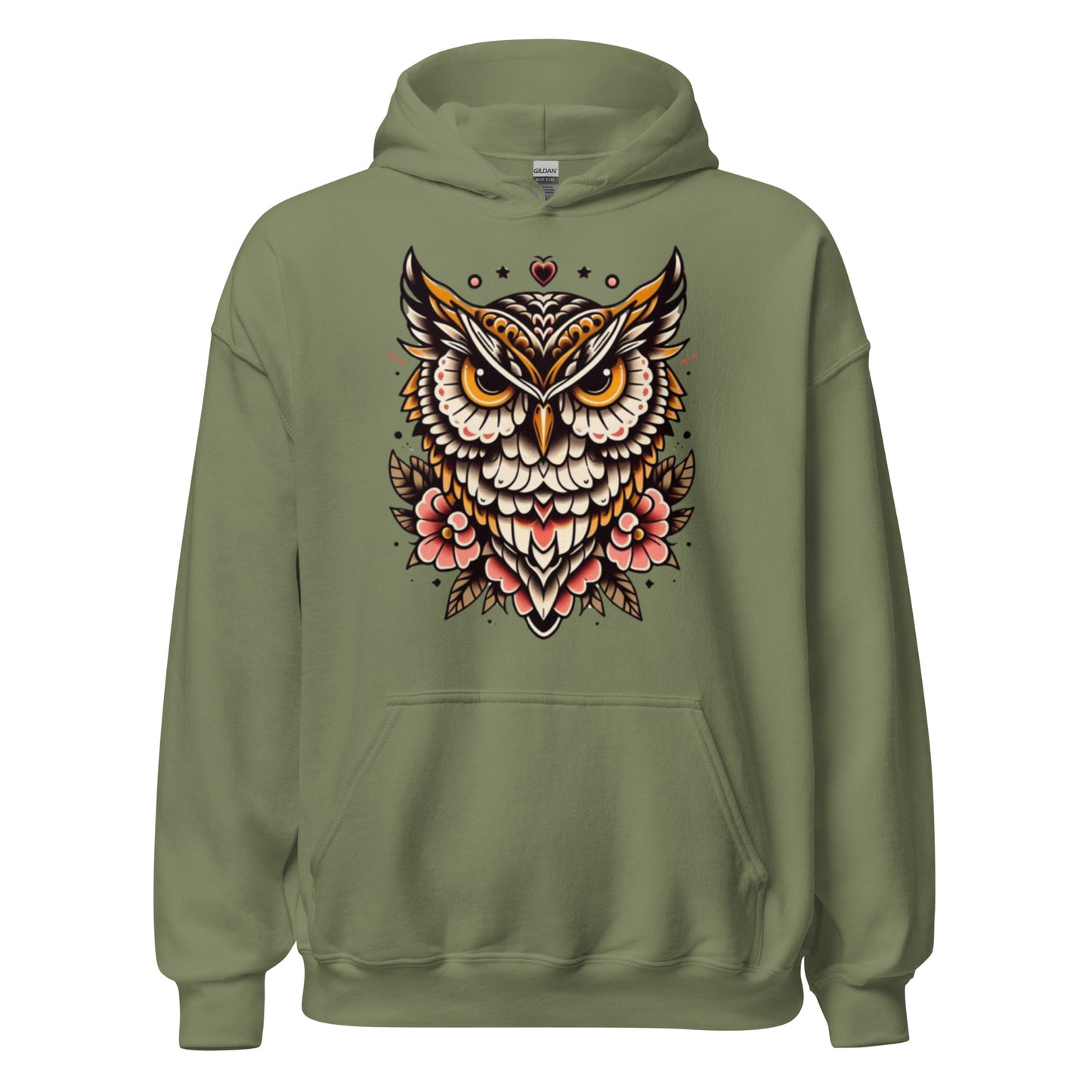 Premium Hoodie - Trad Owl - Unisex